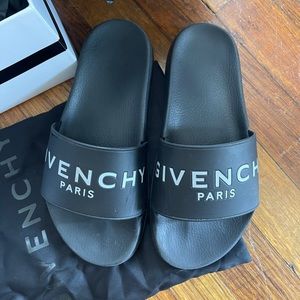 Authentic Givenchy Logo Rubber Sandal Slide